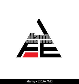 JFE triangle letter logo design with triangle shape. JFE triangle logo ...