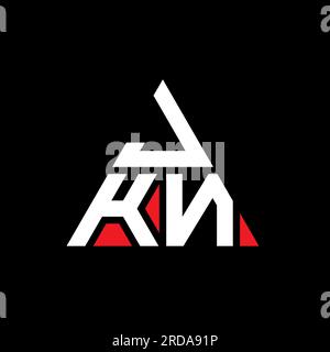JKN triangle letter logo design with triangle shape. JKN triangle logo ...