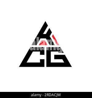 KCG triangle letter logo design with triangle shape. KCG triangle logo ...