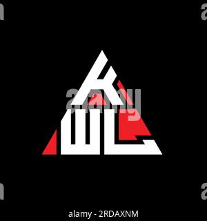 Kwl Icon KWL triangle letter logo design with triangle shape. KWL triangle logo ...