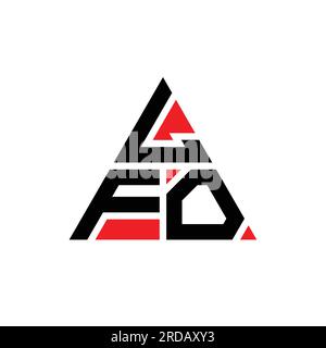 LFO triangle letter logo design with triangle shape. LFO triangle logo ...