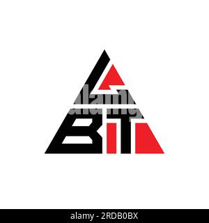 LBT triangle letter logo design with triangle shape. LBT triangle logo ...