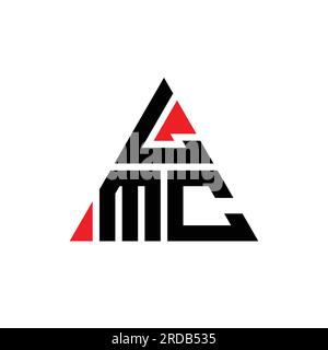 LMC triangle letter logo design with triangle shape. LMC triangle logo ...