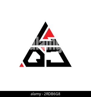LQJ triangle letter logo design with triangle shape. LQJ triangle logo ...