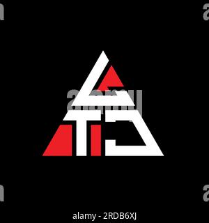 LTK triangle letter logo design with triangle shape. LTK triangle