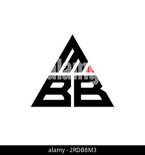 Mbb Letter Logo Design With Polygon Shape. Mbb Polygon And Cube Shape 