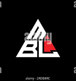 MBL triangle letter logo design with triangle shape. MBL triangle logo ...