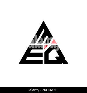 MEQ triangle letter logo design with triangle shape. MEQ triangle logo ...