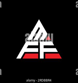 MFF triangle letter logo design with triangle shape. MFF triangle logo ...