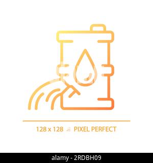 Oil spill gradient linear vector icon Stock Vector