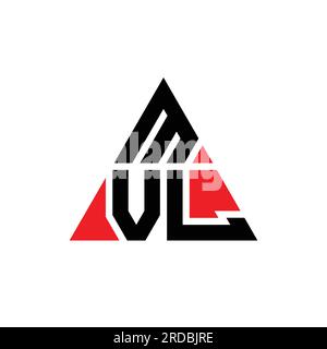 MVL triangle letter logo design with triangle shape. MVL triangle logo ...