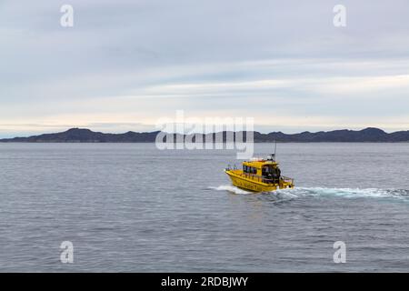 Nuuk Water Taxi at Nuuk, Greenland in July Stock Photo