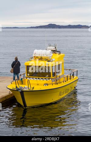 Nuuk Water Taxi at Nuuk, Greenland in July Stock Photo