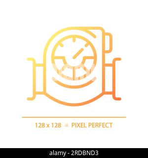 Pressure gauge gradient linear vector icon Stock Vector