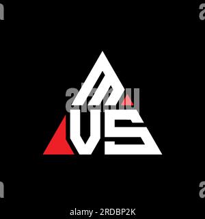 MVS triangle letter logo design with triangle shape. MVS triangle logo ...