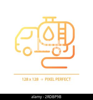 Tank truck gradient linear vector icon Stock Vector