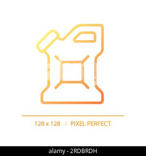 Jerrycan gradient linear vector icon Stock Vector