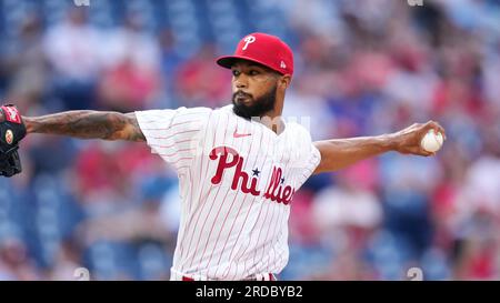 Philadelphia Phillies' Cristopher Sanchez Plays During A Baseball Game ...