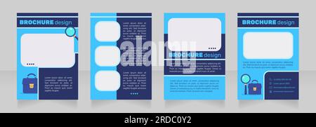 Apply for referral marketing program blank brochure design Stock Vector