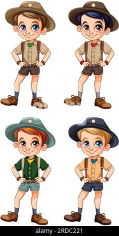 Boy Scouts Clip Art Set