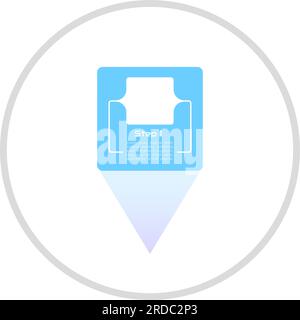 Medical service software infographic chart design element set Stock Vector
