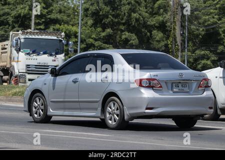 Chiangmai, Thailand -   June  1 2023: Private car, Toyota Corolla Altis. On road no.1001, 8 km from Chiangmai city. Stock Photo