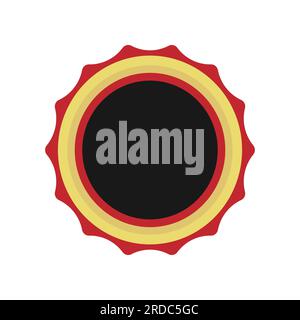 Customer satisfaction round stamp frame vector design Stock Vector