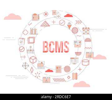 Bcms Business Continuity Management System Concept With Icon Concept ...