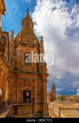 View from the towers of La Clerecia in Salamanca, Salamanca old town, Spain. The capital of the Province of Salamanca in the autonomous community of C Stock Photo