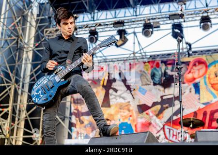 Bellaria Igea Marina, Italy. 02nd June, 2023. Anti-Flag live concert at Slam Dunk Festival Italy in Bellaria-Igea Marina June, 2 2023 (Photo by Andrea Ripamonti/NurPhoto) Credit: NurPhoto SRL/Alamy Live News Stock Photo