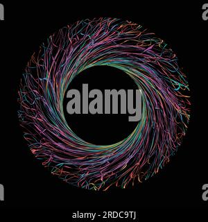 Abstract lines circles patterns Stock Vector