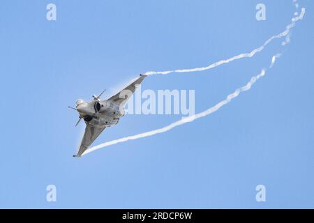French Air Force Rafale C displaying at the Royal International Air Tattoo 2023. Stock Photo