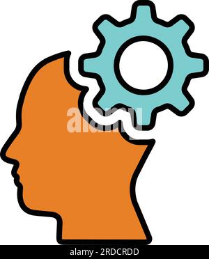 Mind Settings icon. Captivating design perfect for web, print files, online design, commercial use, or any type of design project. Stock Vector