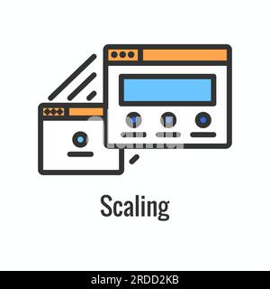 Kubernetes Development Environment Icon Showing Benefit Stock Vector