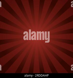 Sun burst on a red background Stock Vector
