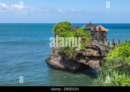 Pura Batu Bolong, a temple in Tanah Lot area, situated at bali, indonesia Stock Photo