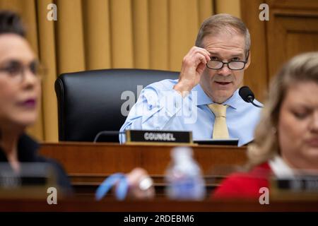 House Judiciary Committee Chair Jim Jordan, R-Ohio, leads his panel's ...