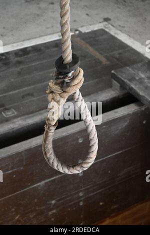 hangman's noose, bodmin jail Stock Photo