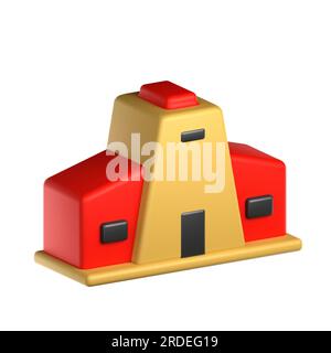 3d factory illustration. set of 3D labor day icons. tools for doing repairs. perfect for websites, mobile apps, and presentations. 3D rendering Stock Photo