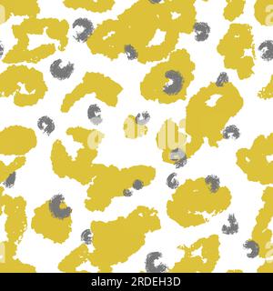 Abstract animalistic print with spots pattern Stock Vector