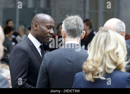 Berlin, Germany, July 20, 2023. Berlin Senator of Culture, Joe Chialo,  at the commemoration ceremony of the German resistance on July 20, 1944. Stock Photo