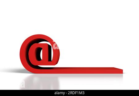 red email symbol on a white background Stock Photo