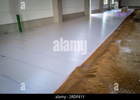 Styrofoam. Sheets of Factory manufacturing Stock Photo - Alamy