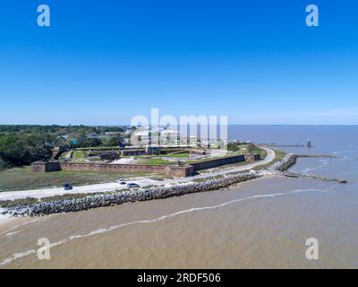 Fort Gaines at Dauphin Island, Alabama Stock Photo