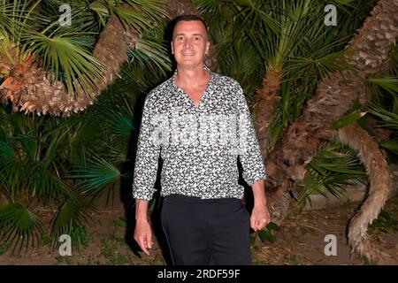 Rome, Italy. 20th July, 2023. Rocco Casalino attends the barbeque party of Beppe Convertini birthday at Palazzo Brancaccio. Credit: SOPA Images Limited/Alamy Live News Stock Photo
