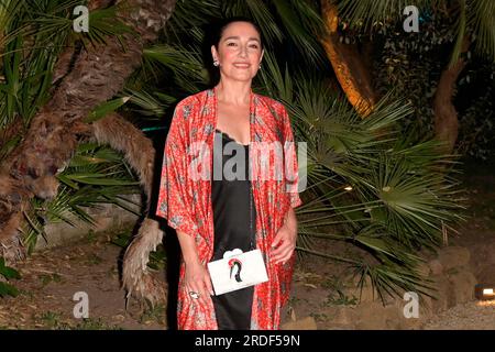 Rome, Italy. 20th July, 2023. Sara Ricci attends the barbeque party of Beppe Convertini birthday at Palazzo Brancaccio. Credit: SOPA Images Limited/Alamy Live News Stock Photo