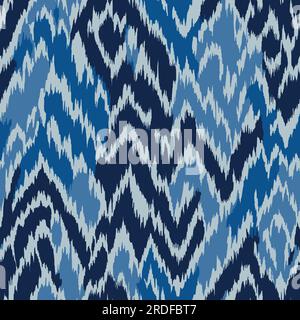 Ikat mood seamless pattern. Vector illustration background Stock Vector
