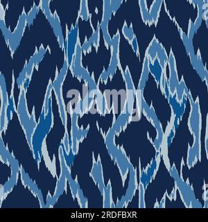 Ikat mood seamless pattern. Vector illustration background Stock Vector