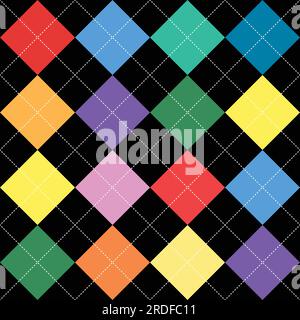 Argyle vector seamless pattern. Vector illustration background. Stock Vector