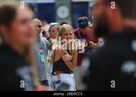 Budapest, Rieti, Hungary. 21st July, 2023. Paddock guests.on Paddock, Friday Jul21, FORMULA 1 QATAR AIRWAYS HUNGARIAN GRAND PRIX 2023 - Jul21 to Jul23 2023 Hungaroring, Budapest, Hungary (Credit Image: © Alessio De Marco/ZUMA Press Wire) EDITORIAL USAGE ONLY! Not for Commercial USAGE! Stock Photo